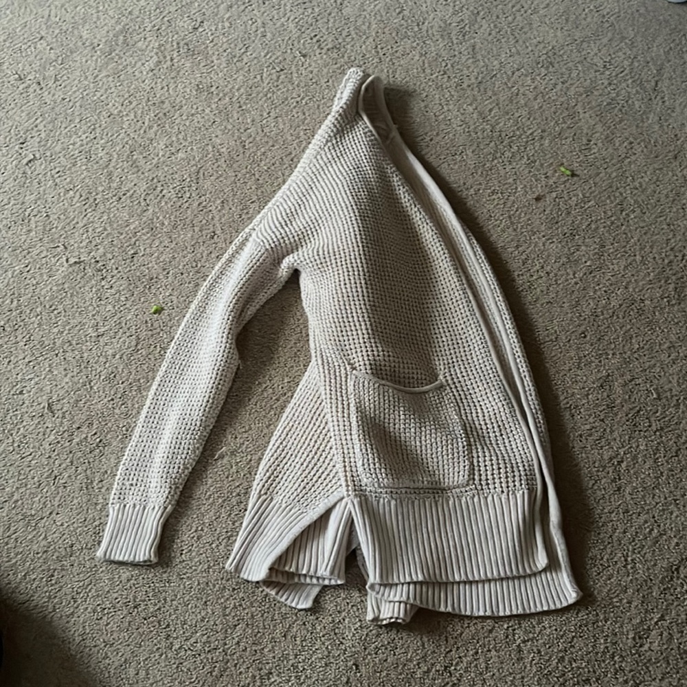 White cardigan